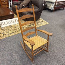 Load image into Gallery viewer, Ladder Back Rocking Chair (47x24x32)
