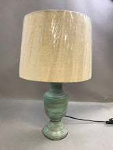 Load image into Gallery viewer, Blue Whitewash Table Lamp (24" Tall)
