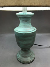 Load image into Gallery viewer, Blue Whitewash Table Lamp (24" Tall)
