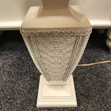 Load image into Gallery viewer, New Beige Wicker Table Lamp (32" Tall)
