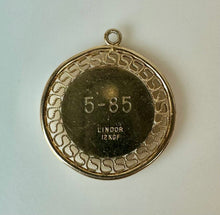 Load image into Gallery viewer, Vintage Lindor IVCC 12K Gold Filled Enamel Charm (1.25")
