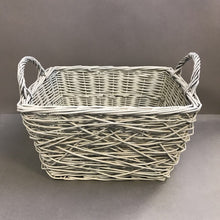 Load image into Gallery viewer, White Wicker Basket (9x16x13)
