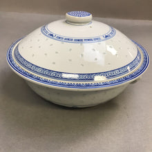 Load image into Gallery viewer, Tienshan "Rice Flower" Covered Vegetable Serving Bowl (~3.25x10.25)
