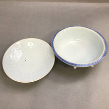 Load image into Gallery viewer, Tienshan "Rice Flower" Covered Vegetable Serving Bowl (~3.25x10.25)
