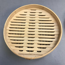 Load image into Gallery viewer, Wooden Dim Sum Bamboo Steamer 2 Tier Dumplings Basket Steam Cooker Rice Cook (10")
