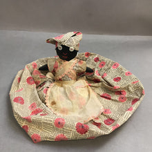 Load image into Gallery viewer, Vintage Primitive Black Folk Art Fabric/Cloth Doll Toaster Cover
