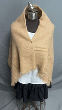 Load image into Gallery viewer, Echo Hand Woven Tan Delicate Shawl (44x44)
