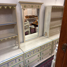 Load image into Gallery viewer, Stanley Set Desk/Hutch, Dresser w/Mirror. Dresser/Hutch, End Table, 2 Twin Headboards
