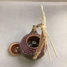 Load image into Gallery viewer, Hand Crafted Stoneware Pottery Teapot with Bamboo Handle (10")
