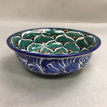 Load image into Gallery viewer, Mexican Talavera Pottery Centerpiece Decorative Serving Bowl Folk Art Mexico (8.5")
