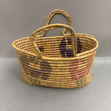 Load image into Gallery viewer, South African Indian Coiled Basket W/ Handles (10x7x11)
