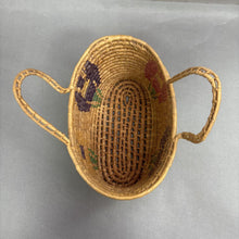 Load image into Gallery viewer, South African Indian Coiled Basket W/ Handles (10x7x11)
