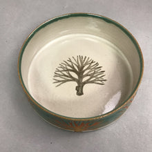 Load image into Gallery viewer, Teal &amp; Tan Shallow Pottery Bowl (3x9x9)
