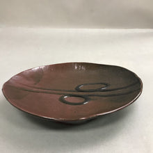 Load image into Gallery viewer, Vintage Brown Fraser Pottery Signed Footed Platter (12x9)
