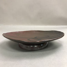 Load image into Gallery viewer, Vintage Brown Fraser Pottery Signed Footed Platter (12x9)
