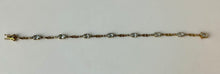 Load image into Gallery viewer, 10K Gold Aquamarine Tennis Bracelet 7.5" (5.4g)
