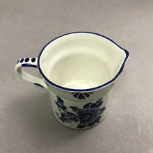 Load image into Gallery viewer, Hand Painted Delft Blue Windmill Creamer Pitcher (4")

