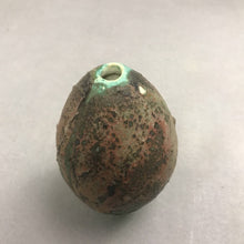 Load image into Gallery viewer, Raku Art Pottery Spherical Bud Vase (6")
