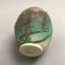Load image into Gallery viewer, Raku Art Pottery Spherical Bud Vase (6")
