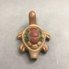 Load image into Gallery viewer, Mexican Clay Pottery Turtle Ocarina Whistle Flute (2x5)
