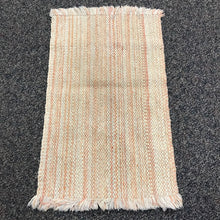 Load image into Gallery viewer, Orange &amp; Tan Woven Rug (40x23)
