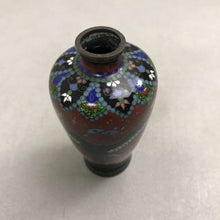 Load image into Gallery viewer, Beautiful Chinese Dragon Cloisonne Enameled Brass Vase (4")
