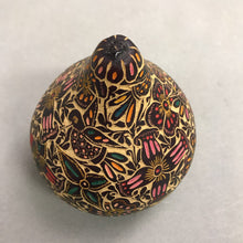 Load image into Gallery viewer, Hand Carved Hand Painted Gourd Folk Art (5")
