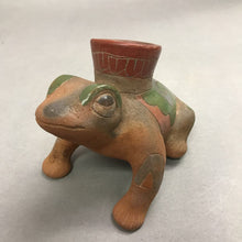 Load image into Gallery viewer, Mexican Art Pottery Frog Figure Folk Art Hand Painted (5x7)
