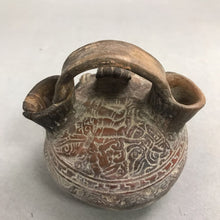 Load image into Gallery viewer, Chimu Syle Stirrup Spout Vessel W/ Anthropomorphic Figure (5") AS IS
