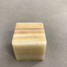 Load image into Gallery viewer, Banded Onyx Cube Paperweight (2")
