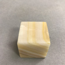 Load image into Gallery viewer, Banded Onyx Cube Paperweight (2")
