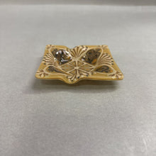 Load image into Gallery viewer, Signed Higgins Fused Art Glass Ashtray, Brown/Beige/Amber (4")
