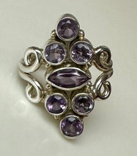 Load image into Gallery viewer, Sterling Amethyst Ring sz 5.5
