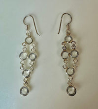 Load image into Gallery viewer, Sterling Opalite Drop Earrings (2.5")
