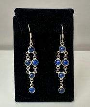Load image into Gallery viewer, Sterling Opalite Drop Earrings (2.5")
