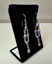 Load image into Gallery viewer, Sterling Opalite Drop Earrings (2.5")
