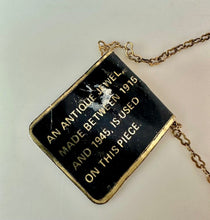 Load image into Gallery viewer, Vintage Goldtone Red Gem Dangle Necklace (18")
