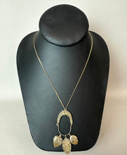 Load image into Gallery viewer, Vintage 1928 Goldtone Love Charm Necklace (30")
