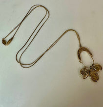 Load image into Gallery viewer, Vintage 1928 Goldtone Love Charm Necklace (30")
