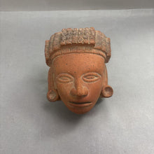 Load image into Gallery viewer, Vintage Terracotta Mayan Style Wall Hanging Mask (8x7)
