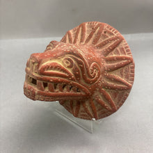Load image into Gallery viewer, Vintage Terracotta Wall Hanging Serpent Head (7x6)
