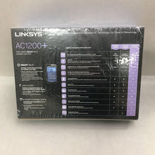 Load image into Gallery viewer, New Linksys AC1200+ Router (~9x12x3)
