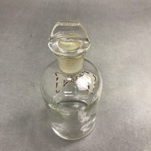 Load image into Gallery viewer, Antique Pyrex Acetic Acid HC2 H3 O2 Chemist Lab Bottle with Stopper (8")
