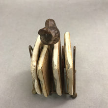 Load image into Gallery viewer, Rustic Metal Bird Coaster Holder Set of 4 (6")
