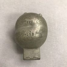 Load image into Gallery viewer, Antique Primitive Pewter Peach Fruit Ice Cream Mold Hinged Farmhouse Country (4"
