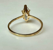 Load image into Gallery viewer, 14K Gold Marquis Cubic Zirconia Engagement Ring sz 9 (1.9g)
