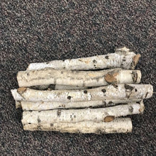 Load image into Gallery viewer, Rustic 8 White Birch Log Set for Fireplace Decor
