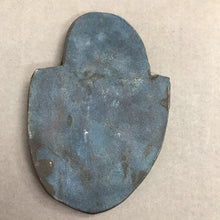 Load image into Gallery viewer, Blue Hand Crafted Textured Pottery Face Art (5x4)
