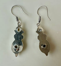 Load image into Gallery viewer, Sterling Mother of Pearl Freshwater Pearl Earrings (2")
