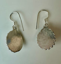 Load image into Gallery viewer, Sterling Rainbow Moonstone Earrings (1.25")
